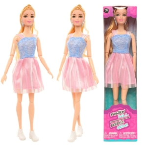 Modedocka i Barbie-stil med låda för flickor