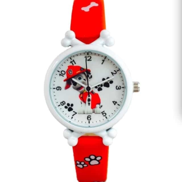Chase Patrol-klocka för flickor i rött och vitt