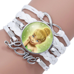 Disney Tinkerbell armband för flickor med vit bakgrund