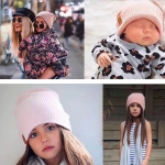 Modern rosa hatt för flickor