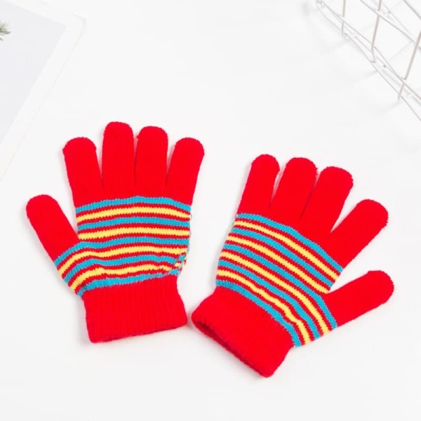 Färgglada randiga handskar för flickor fargglada randiga handskar for flickor 5