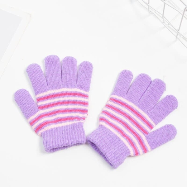 Färgglada randiga handskar för flickor fargglada randiga handskar for flickor 7