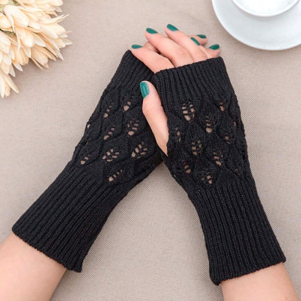 Fingerlösa stickade handskar för flickor fingerlosa stickade handskar for flickor 5