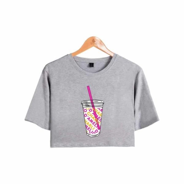 Lätt, crop-top T-shirt för flickor latt crop top t shirt for flickor 3