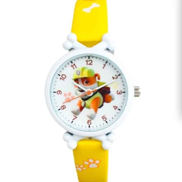 Ruben Patrol-klocka för flickor i gult och vitt