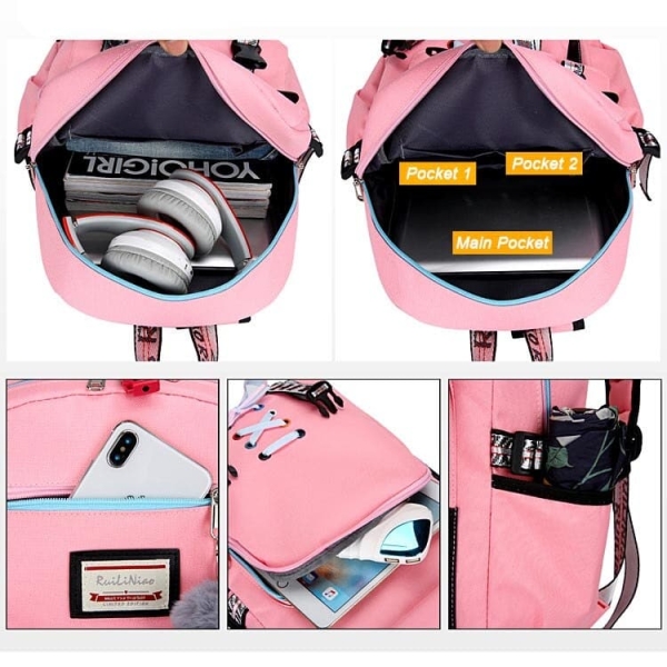 Praktisk ryggsäck för flickor praktisk ryggsack for flickor 6