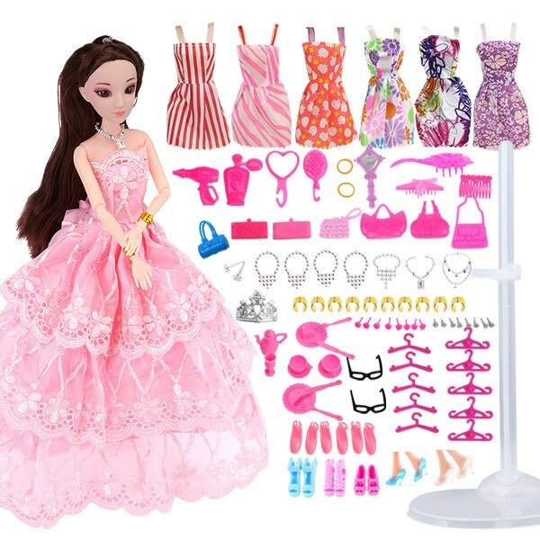 Prinsessdocka i Barbie-stil för flickor prinsessdocka i barbie stil for flickor rose