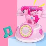 Modern rosa musikalisk leksakstelefon för flickor