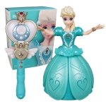 Elsa Snow Queen musikdocka med låda