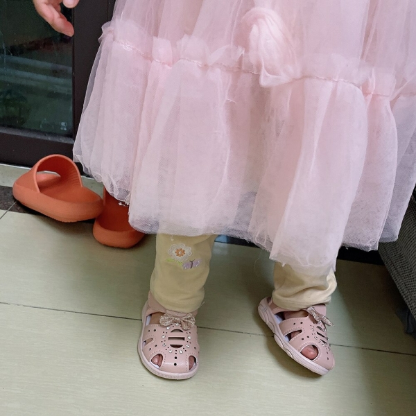 Sandaler med paljett och rosett för flickor 29403 rumeup