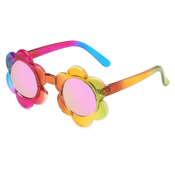 Blommiga regnbågsfärgade solglasögon för flickor blommiga regnbagsfargade solglasogon for flickor 10