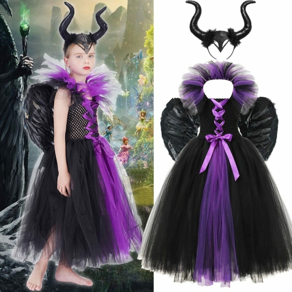 Maleficent Klänning för flickor maleficent klanning for flickor 2