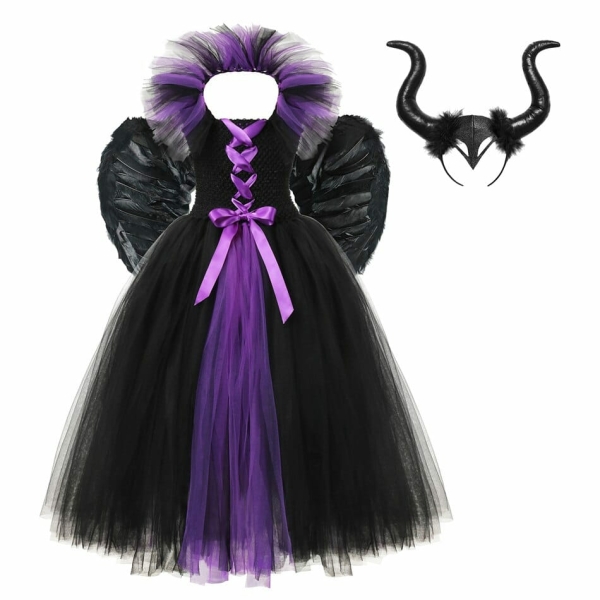 Maleficent Klänning för flickor maleficent klanning for flickor 3