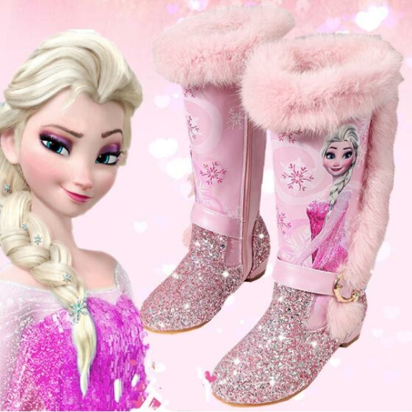 Prinsessan Elsa Frost färgglada stövlar för flickor prinsessan elsa frost fargglada stovlar for flickor 5
