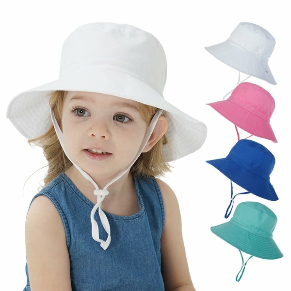 Anti-UV sommarhatt för trendiga små tjejer - olika färger