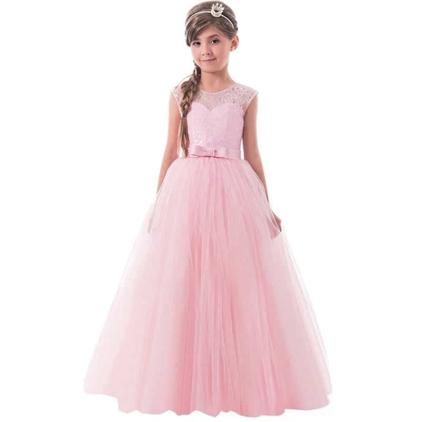 Ärmlös prinsessklänning för flickor hc2532422468c446b987019d0a8fb1b6f0