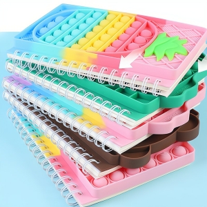 Flerfärgad pop-it-anteckningsbok för små flickor