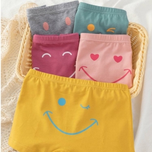 5 färgglada boxershorts i en korg